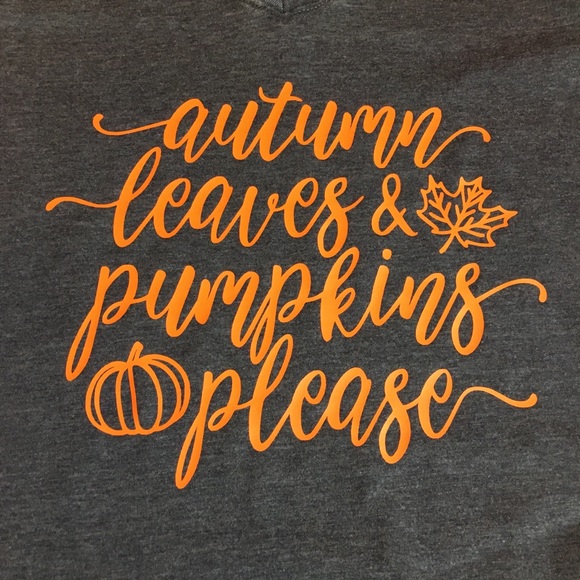 Women’s Threadfast Apparel Fall Custom Short Sleeve Shirt Autumn Pumpkins Cute - Picture 5 of 10